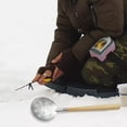 thumbnail image 7 of Ice Fishing Scoop Skimmer,Ice Scooper, 12.6 inch Length Length, 3.74 inch and Larger Spoon, Portable Metal Fishing Skimmer with Long Wood Handle，Slush Skimmer Outdoor Fishing Shovel Ice Tools, 7 of 7