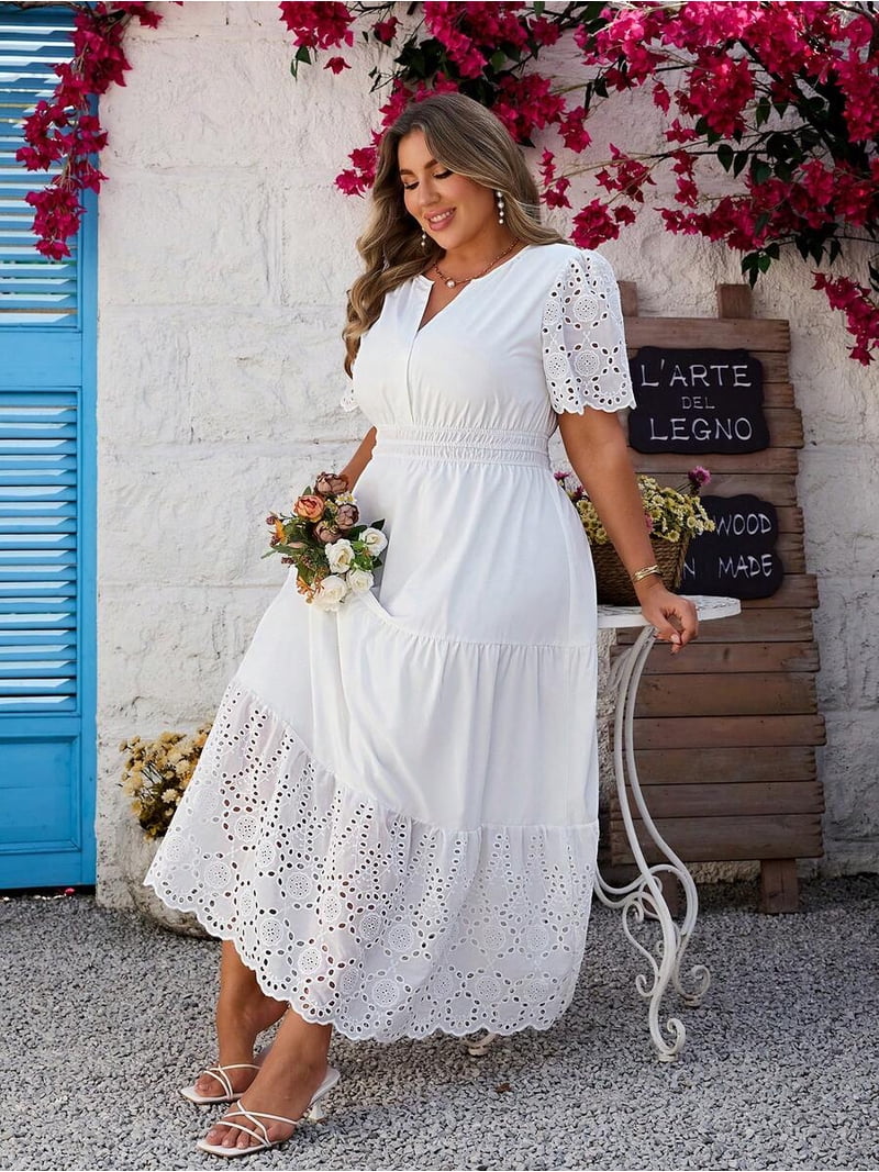 embroidered blossom tiered midi dress Embroidered Blossom Midi Dress East Annex