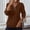 Brown women winter sweater with collar a1, variant on Women's Fall Winter Collared Long Sleeve Zipper Knitted Pullover Tops Solid Basic Casual Button Down Sweaters Trendy Streetwear Fashion Clothes, Hot Pink XL