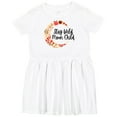 thumbnail image 3 of Inktastic Baby Stay Wild Moon Child Crescent Moon with Flowers Girls Toddler Dress, 3 of 5