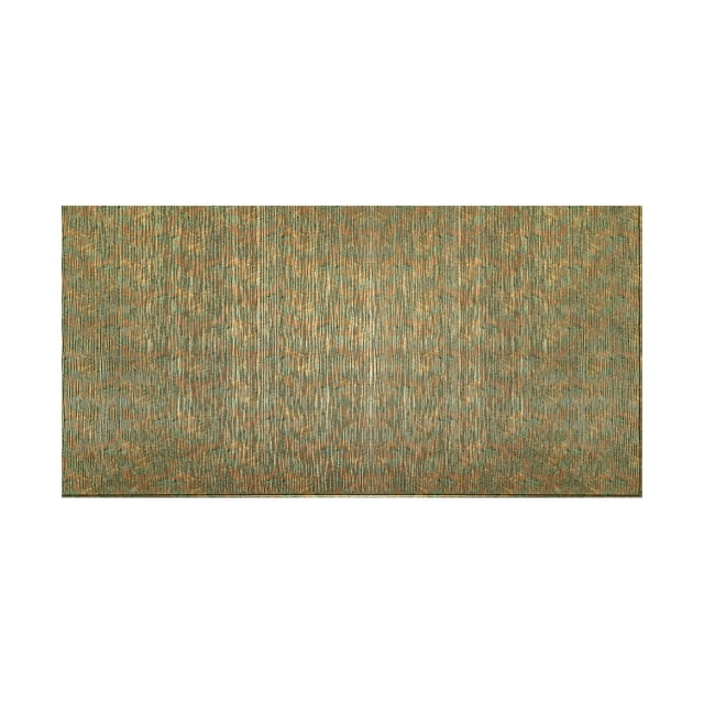 Fasade - Ripple Vertical Copper Fantasy Decorative Wall Panel - Fast and Easy Installation (4' X 8' Panel)