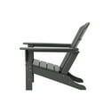 thumbnail image 3 of WestinTrends Dylan Adirondack Chairs Set of 4, All Weather Poly Lumber Outdoor Patio Chairs, Seashell Slat Curved Back, Widen Seat Armrest, Color Stay, Imitation Wood Texture, Gray, 3 of 12