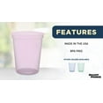 thumbnail image 2 of Color Changing Plastic Cups 16 oz. Set of 10, Bulk Pack - Reusable, Perfect for Birthdays, Weddings, Picnic, Beach, Parties - Magenta, 2 of 5