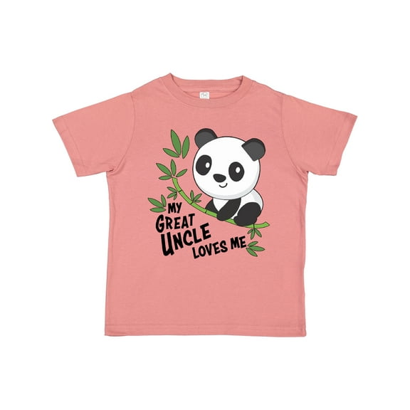 Inktastic My Great Uncle Loves Me- cute panda Boys or Girls Toddler T-Shirt