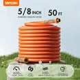 DRINCOSH Garden Hose 50 ft x 5/8" Flexible Garden Hose Ultra Durable
