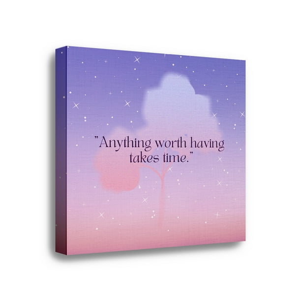 Canva Decorativo Colección Aesthetic - Anything worth having takes time Maxigráfica Shop Canvas Abstracto Elegante