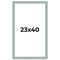 23x40 Frame Blue Teal Distressed Solid Wood Picture Frame | 1.625 Inch Moulding Width | Sonoma Blue