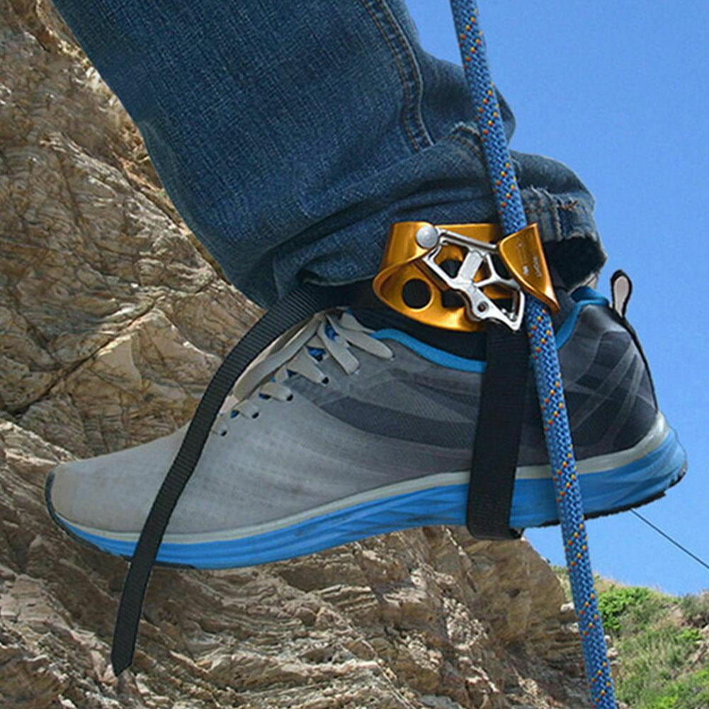 Left/Right Foot Ascender Riser Rock Climbing Tree Carving Safety Gear Equipment 