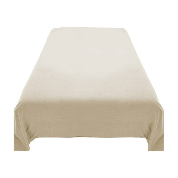 Leodye 1PCS Luxury Velvet Flannel Sheet Set - Warm Anti-static Non-pilling Fuzzy Fleece Bedding -62.99x90.55 in