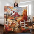 thumbnail image 2 of Thanksgiving Australian Cattle Dog Pilgrim Grateful, Thankful, Blessed Fall Welcome Quilt Blanket Heeler Lover Gifts Cozy Comforter Throw Blanket - 00021, 2 of 5