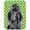Black, variant on White Standard Poodle Large Size Lucky Shamrock St. Patricks Day Glass Cutting Board