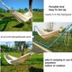 thumbnail image 2 of Hamaca para acampar en el jardín al aire libre, hamaca de lona suave para 2 personas, columpio portátil con bolsa de transporte para patio, patio trasero, porche, viajes   JM, 2 of 5