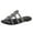 Black, variant on Anuirheih Slip on Sandals Women,Summer Women Ladies Fashion Casual Flat Retro Slippers Crystal Shoes Slippers(Black)