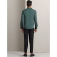thumbnail image 3 of DARING DIVA Men's Soft Long Sleeve Button Down Business Formal Dress Shirt M Green, 3 of 5