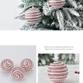 thumbnail image 3 of Juego de 4 piezas de decoración de árbol de Navidad con purpurina, bolas de purpurina de 0.315 in para árboles de Navidad, bodas, fiestas, decoración de vacaciones (rosa), 3 of 5