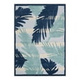 thumbnail image 3 of Unique Loom Aruba Outdoor Collection Area Rug - Barcadera (4' x 6' Rectangle Gray Blue/Ivory), 3 of 7