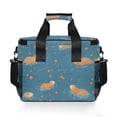 thumbnail image 7 of FORMRS Insulated Cooler Bag 24 Cans Capacity Soft Leakproof Lunch Box with Side Pockets, Capybaras Swimming, 7 of 7