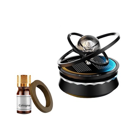 Solar Car Air Freshener Rotating Ball Aromatherapy Diffuser Dashboard Decoration