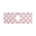 thumbnail image 7 of Yayeee Faucet Mat for Kitchen Sink 14.7" Diatomite Long Splash Guard Pad, Pink Checkered Heart, 7 of 7