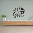 thumbnail image 2 of Let It Snow Christmas Quote Snowman Penguin Holiday Seasons Merry Christmas Santa Claus Quotes Vinyl Design Wall Sticker Art Decal Boys Girls Room Bedroom Decors Stickers Decoration Size (18x20 inch), 2 of 3