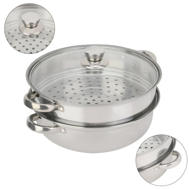 Olla vaporera de acero utensilios de cocina inoxidables de 27cm/11 pulgadas 2 capas ANGGREK Otros