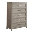 thumbnail image 5 of Belmar 5 Drawer Chest - Washed Taupe & Silver Champagne, 5 of 6
