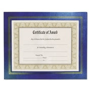 NuDell Leatherette Document Frame, 8.5 x 11, Blue, Pack of Two