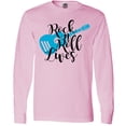 thumbnail image 3 of Inktastic Rock and Roll Lives with Blue Guitar Long Sleeve T-Shirt, 3 of 5