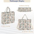 thumbnail image 6 of FORMRS Womens Corduroy Tote Bag Crossbody Shoulder Purse Handbag with Detachable Strap, Floral Koala Pattern, 6 of 7