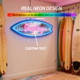 thumbnail image 5 of UPONRAY Surfboard Custom Neon Signs, Usb Powered with Adjustable Brightness Wall Decor for Gifts, Cool White, 18 inch, 5 of 9