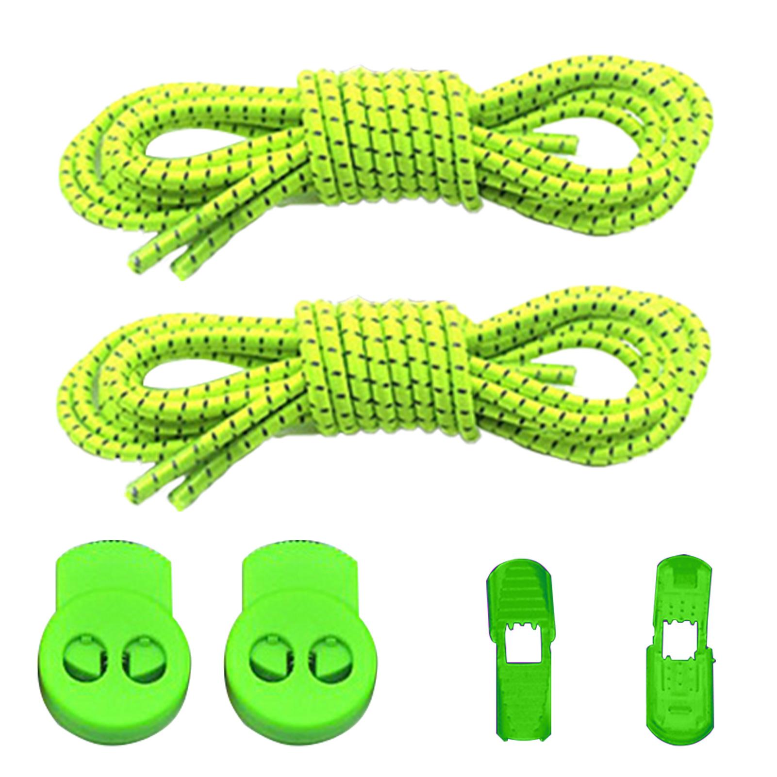No Tie Elastic Shoe Laces Night Running Reflective No Tie Shoelaces for Kids and Adult with