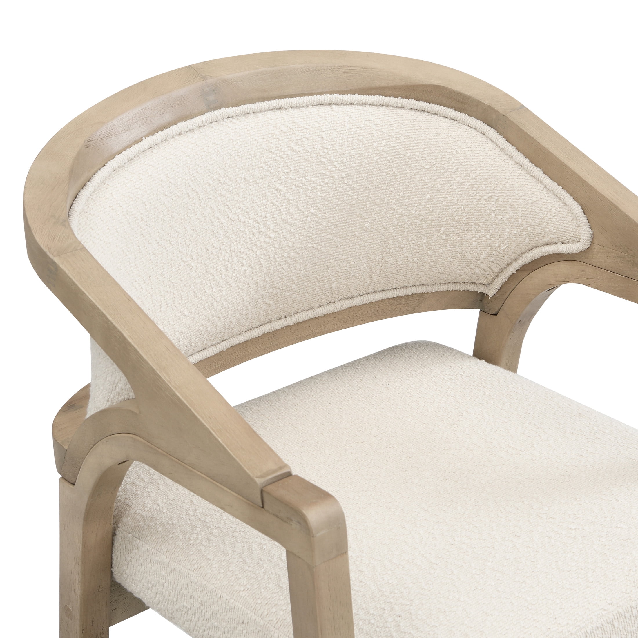 Christopher Knight Home 7-Piece Modern Dining Set, 84" Table with Upholstered Chairs, Light Ash+Beige