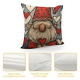 thumbnail image 4 of Creowell Valentines Day Pillow Covers Valentine Gnomes Cushion Decorative Throw Pillow Covers Sofa Couch Anniversary Wedding Valentine Home Decor,Multi-Size, 4 of 5