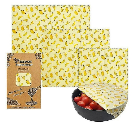 Beeswax Reusable Food Wraps - Beeswax Wrap Sustainable Products, Wax Wrap, Eco-friendly Wrap, Organization Storage Bags, Cheese Bee Wrappers Cling, Wa