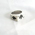 thumbnail image 2 of QQTDFG MENDEL Mens Biker Casino Lucky Poker Ring Jewelry Men Stainless Steel Size 7-12-9-#6, 2 of 2