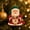C, variant on Cififendec Christmas Santa Claus Ornament, 3.14", Cute 2D Acrylic Flat Hanging Pendant for Christmas Tree Decoration Holiday Gift and Home Display