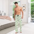 thumbnail image 6 of FORMRS Mens Pajama Pants with Pockets Cotton Sleepwear Lounge Bottoms Sizes S-2XL, Green Triangles Pattern, 6 of 7