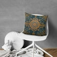 thumbnail image 5 of Boho Yellow Pattern Linen Ethnic Design Farmhouse Throw Pillow Covers 18 X 18 Inch, Set Of 4, Linen Study Sofa Cushion Cover Indoor Living Room Home Decor, 5 of 5