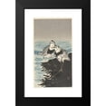 thumbnail image 2 of Ohara Koson 15x24 Black Modern Framed Museum Art Print Titled - Large Knot Sandpipers (1900 - 1930), 2 of 5