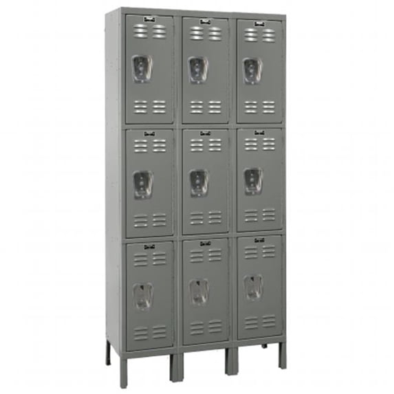 Hallowell U3258-3A-HG Hallowell Premium Locker, 36 in. W x 15 in. D x 78 in. H,
