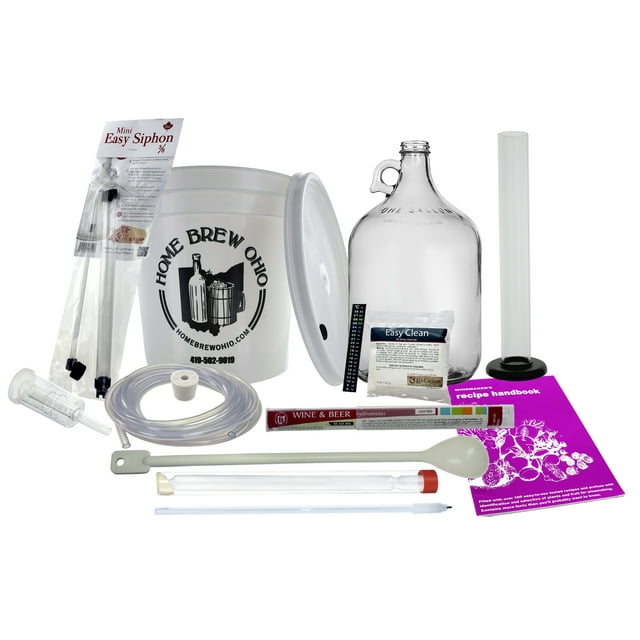 Home Brew Ohio 15 Piece One Gallon Wine Making Equipment Kit
