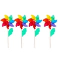 thumbnail image 5 of NUOLUX Wooden Windmill Pinwheels Colorful Mini Pinwheel Toys for Kids Party Yard Decor and Fun Favors, 5 of 6
