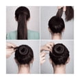 thumbnail image 3 of Donas para Chongo Mágico Espuma Con Broche De Cabello Peinados 7 Pzs negro, 3 of 3