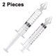 thumbnail image 1 of Paquete de 2 irrigadores nasales con tubo de aguja para bebés, limpiador de nariz de silicona reutilizable para bebés, herramienta de enjuague para suavizar las costras nasales de los niños, 1 of 8