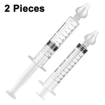 Syringe Nasal Irrigator, Professional Baby Nasal Irrigator Portable Infant Nose Cleaner Rinsing Device Fast All Natural Relief-Nasal Irrigation/Nasal Spray/Nasal Hygiene (2 pièces)