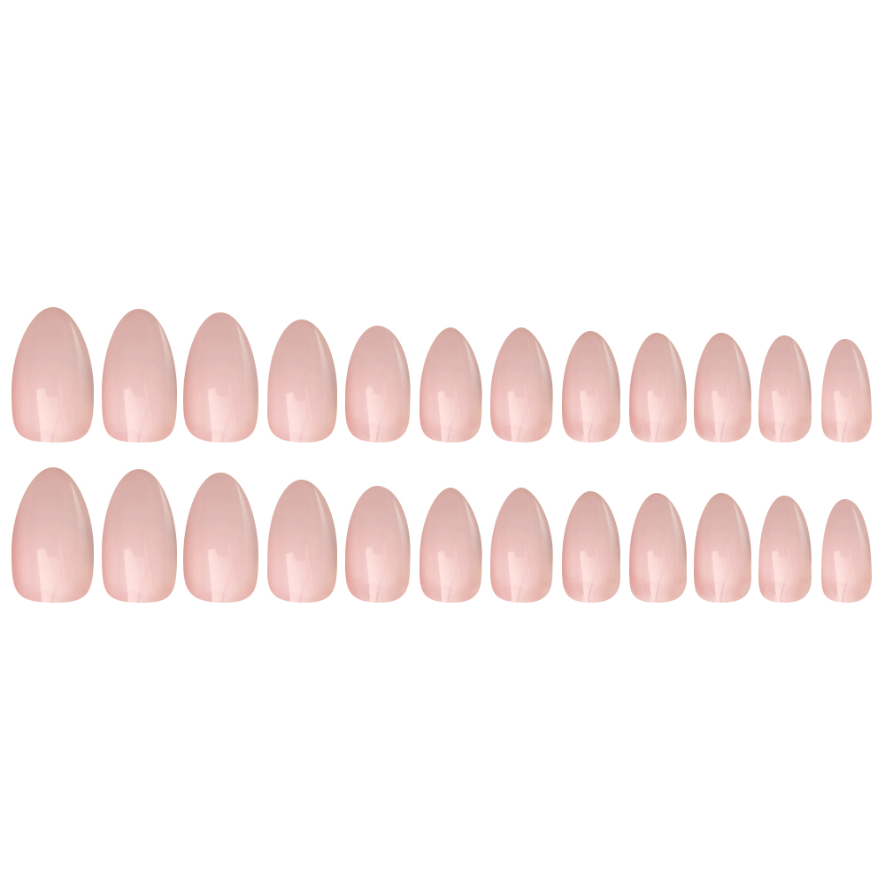 Fake Nails Tips 24pcs 12 Different Size Natural Short False Nails Tips