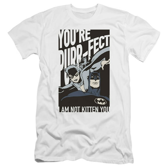 Batman Valentine's Day Catwoman You'Re Purrfect Slim Fit Unisex Adult T Shirt