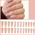 thumbnail image 3 of Uñas postizas, uñas postizas a presión, cobertura total, uñas tipo ataúd para mujeres y niñas (3 cajas, 24 piezas cada una) 1097, 3 of 6