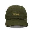 thumbnail image 2 of Daxton USA States Golf Dad Hat Cap Cotton Unstructure Low Profile Strapback, Olive Hat Dallas, 2 of 3