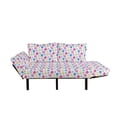 thumbnail image 2 of Floral Futon Couch, Sketchy Simple Daisy Flowers Colorful Petals Fresh Spring Season Theme Scribble, Daybed with Metal Frame Upholstered Sofa for Living Dorm, Loveseat, Multicolor, by Ambesonne, 2 of 4